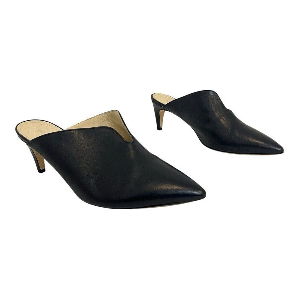 Napoleoni Womens Size 40 US 9.5 Slip On Mule Heels Pointed Toe Made in Italy